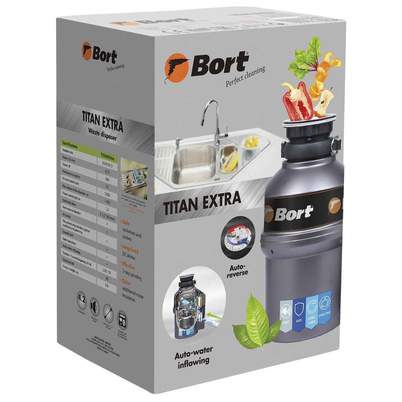 Измельчитель пищевых отходов BORT TITAN Extra