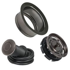 Комплект для измельчителя фланец + кнопка BORT фланец + сито-пробка + кнопка (Graphite) (Графит)